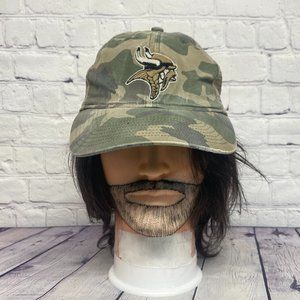 Reebok Minnesota Viking Camo Hat Cap Snapback Brown Green NFL Old Orchard Beach